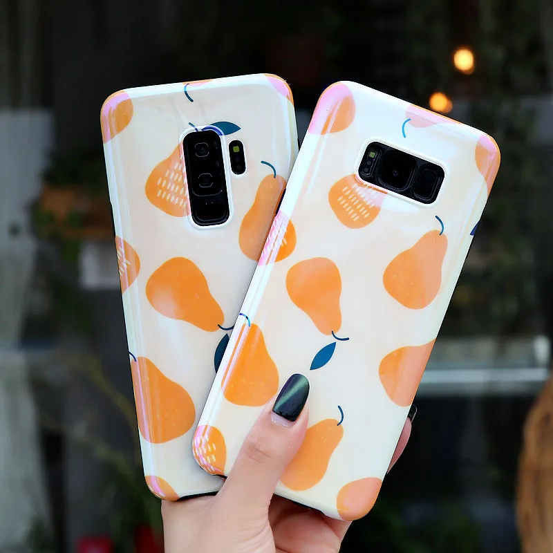 Yhbbcases мультфильм грушка для телефона чехол Samsung Note 8 9 Свежие Фрукты Силиконовые