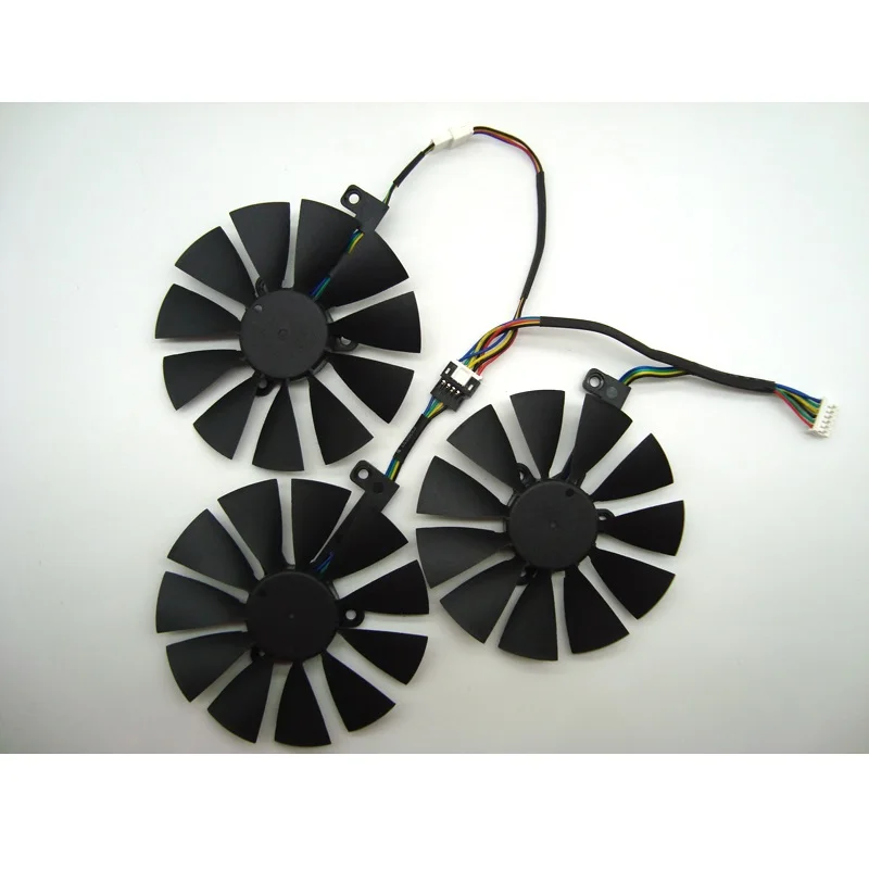 T129215SH/T129215SL 12 В 0.30A вентилятор размер 87 мм 3 отверстия для ASUS ROG-STRIX-RTX 2070-o8g-игровая графическая карта Вентилятор охлаждения - Цвет: 1SET-3PCS