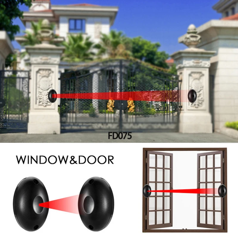 10pair Newest Waterproof Active Photoelectric Single Beam Infrared Sensor Barrier Detector for swing/sliding Gate Door Window