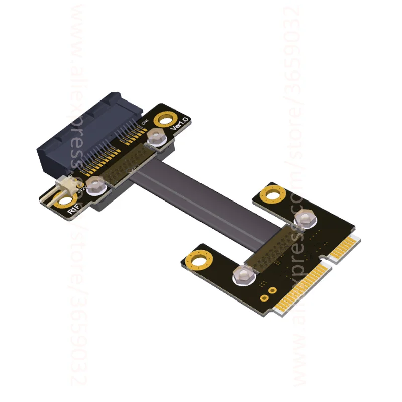 8 Гбит/с Mini PCI e mPCIe WAN WiFi к PCIe x1 E 1x карта адаптера Райзера Gen3.0 ленточный кабель pci для