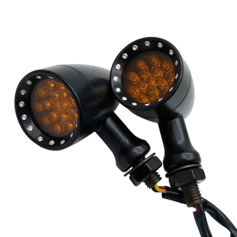 2 шт./компл. универсальные мотоциклетные указатели поворота 12LED 12В мигающие