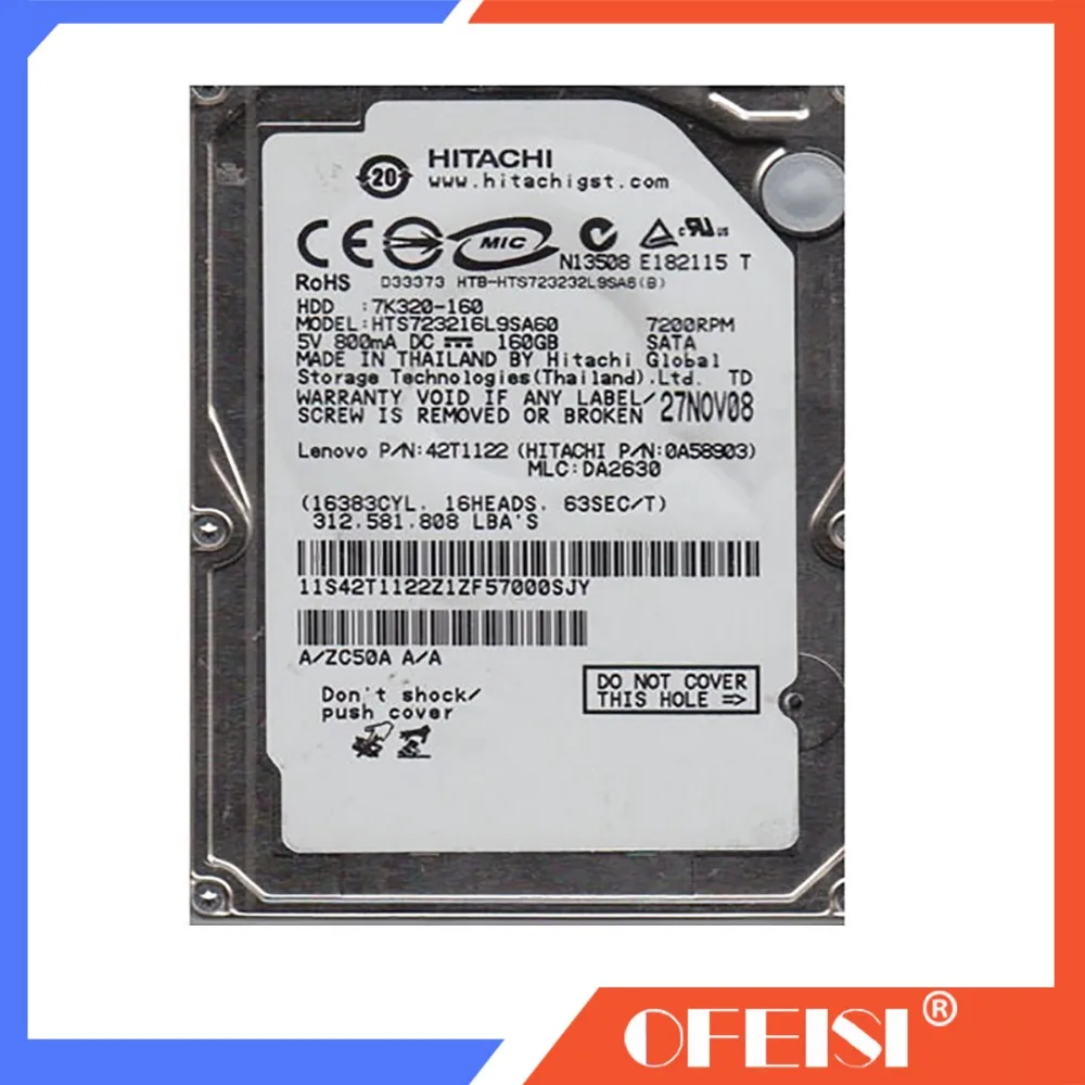 Q6683-67030 новый жесткий диск Designjet T1100 T1100PS T610 PS 160GB W/FW SATA HDD | Компьютеры и офис
