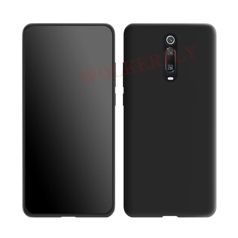 Black Жидкий силиконовый чехол для Xiao mi Red mi 7 7A 6 6A Note 7 7S K20 Pro Летний чехол для Xiaomi mi 9T Pro mi 9 SE mi 8 A2 Lite 6X чехол - Цвет: Black