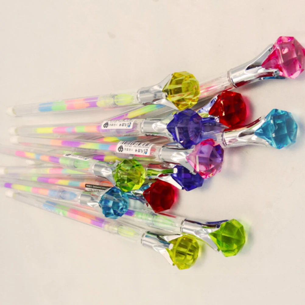 1PC Ballpoint Pen Big Gem Metal Ball With Large Diamond Blue And Black Magical Fashion School Office Supplies |