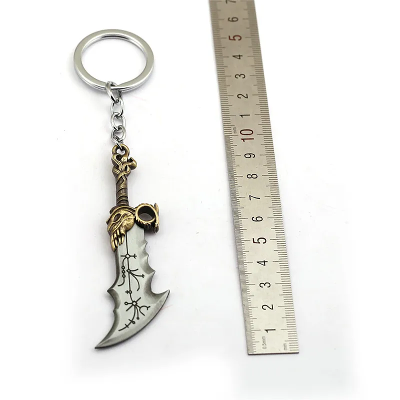 

New Game God Of War 4 Kratos Weapon Keychain Blades of Chaos Key Chain Ring Sword For Men Car Women Toy llavero Chaveiro Jewelry