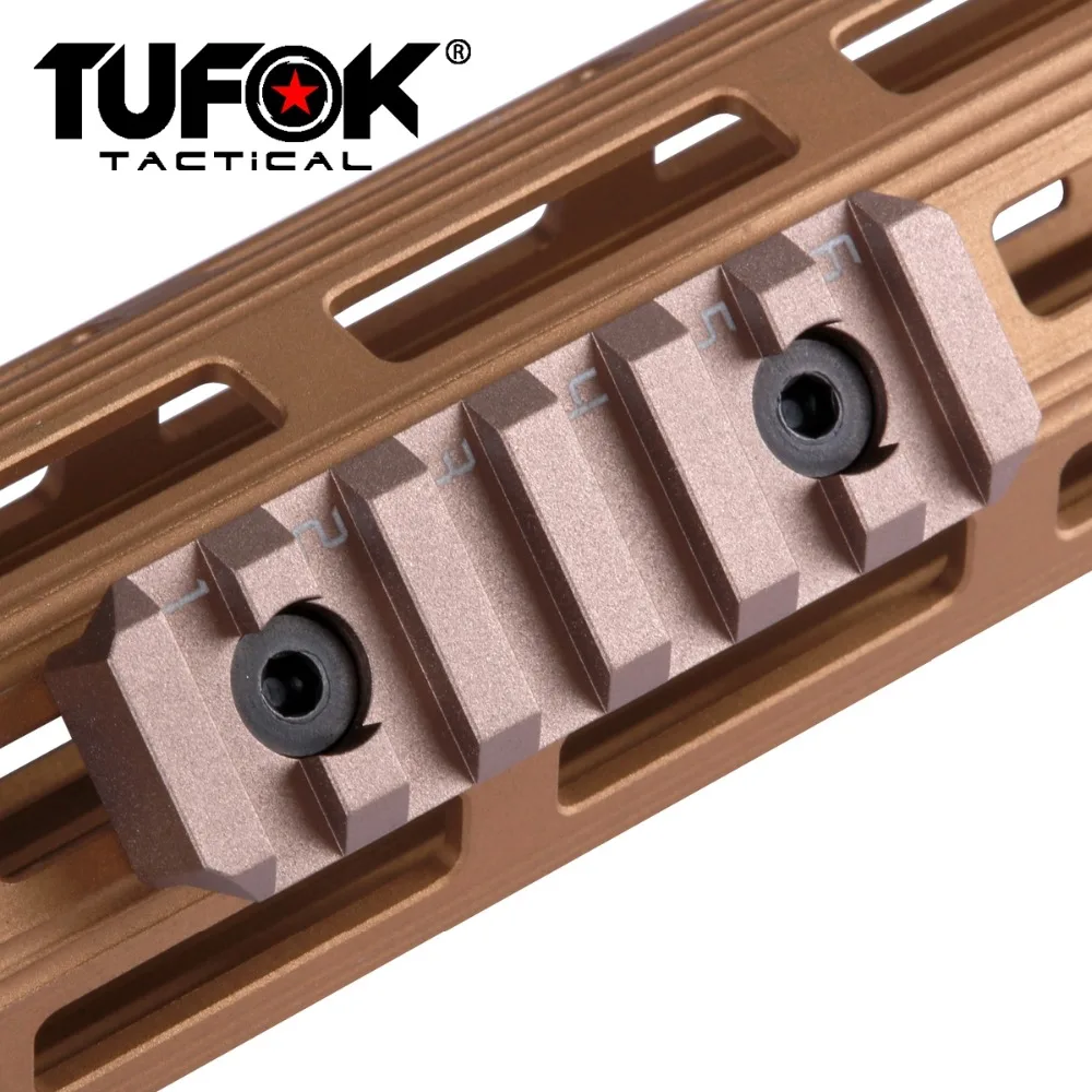 TuFok Mlok Picatinny Rail Section M-lok слот-система Adapter 6-слотное Крепление для SYSTEM Aluminum | Спорт и