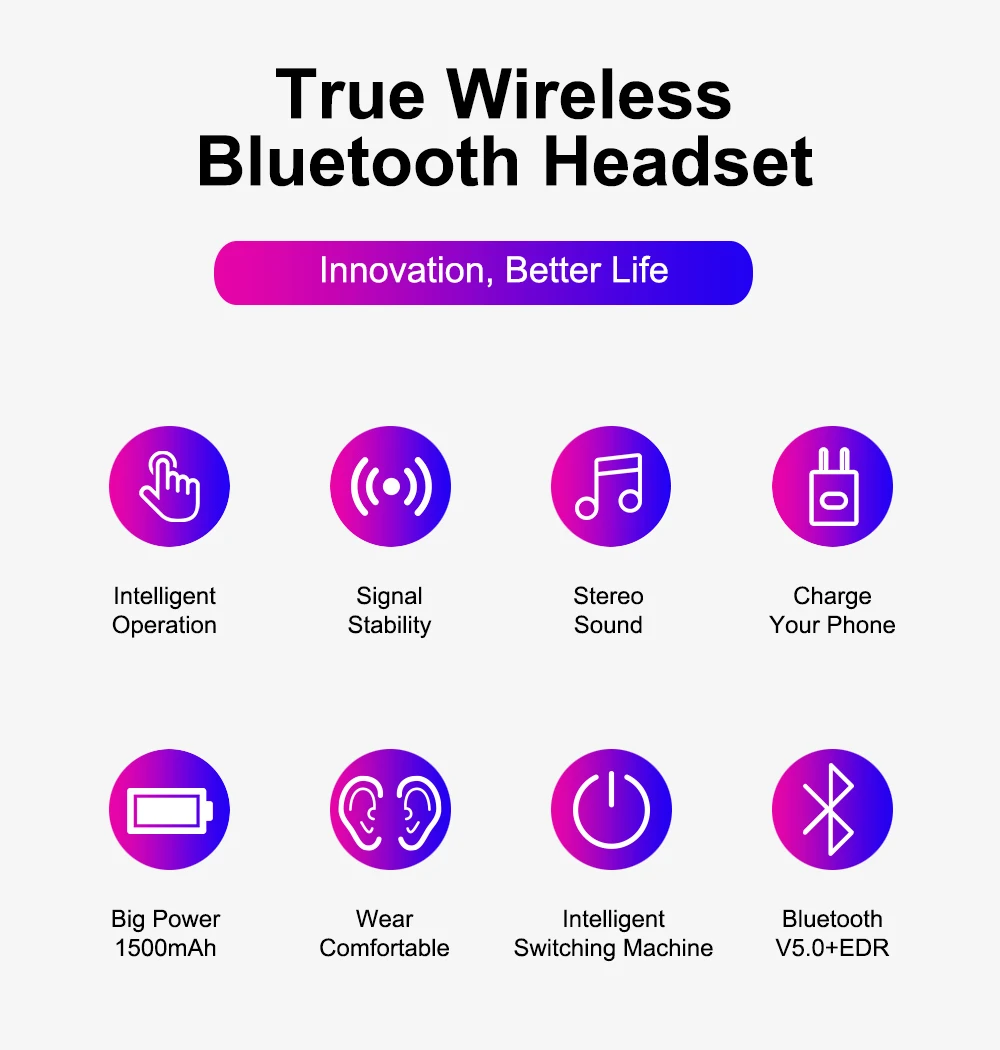 Bluetooth 5,0 TWS Blutooth наушники, беспроводные наушники для телефона, свободные руки, спортивные наушники, беспроводные стерео наушники, HBQ-32