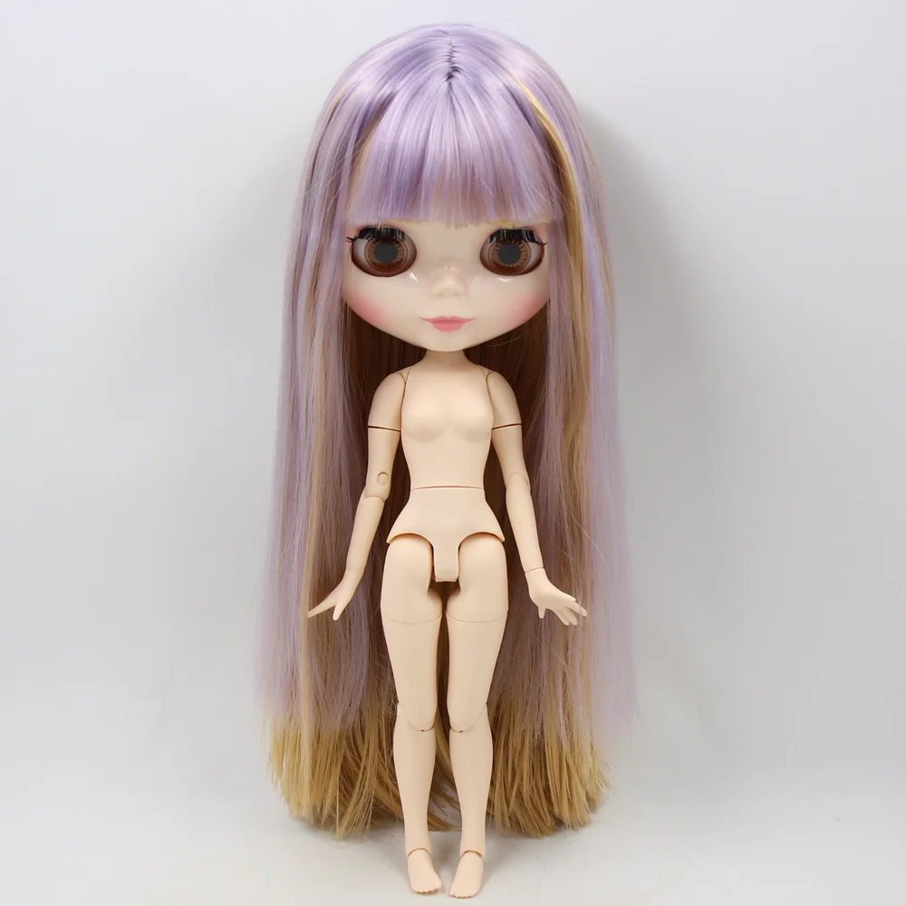 Кукла блайз ICY DBS серии № BL1049/0538 фиолетовая Смешанная с коричневыми волосами