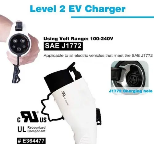 Зарядное устройство для электромобиля кабель SAJ 1772 6 50 IEC 62196 2 Eu вилка зарядное 10A 16A