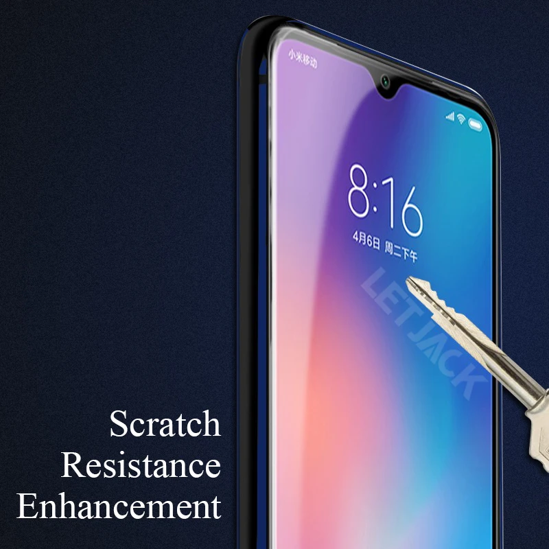 Полное покрытие закаленное стекло для Xiaomi Redmi Note 7 6 Pro Защита экрана 9 SE 8 Lite MIX 3 Black