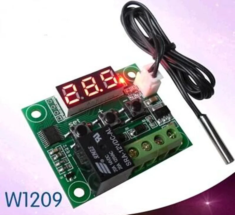 W1209 DC 12V температура отопления охлаждения Термостат Температурный контроль