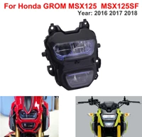 motorcycle 125 headlight monkey windshield front wind guard lamp led for honda grom msx125sf 2016 2017 msx125 2018 m3 m5