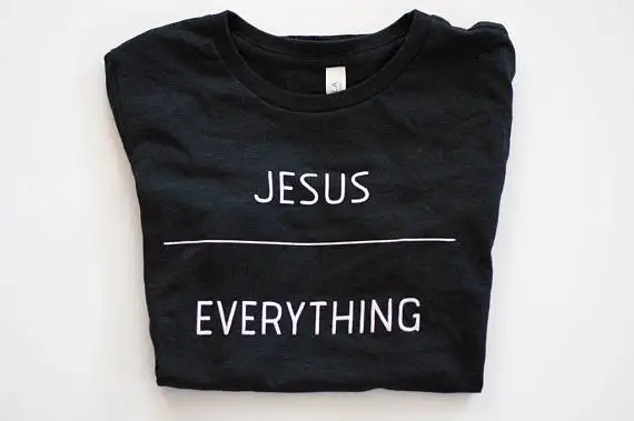 

Letter Crewneck T Shirt Casual Hipster Tops T-Shirt Girl Cotton Tumblr Tee Christian Ladies Shirt Graphic