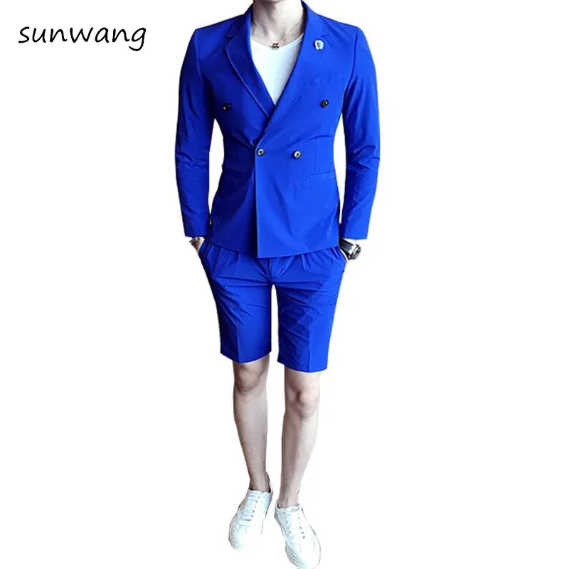 2019 новый бренд для мужчин s костюмы выпускного вечера костюм Slim fit Мода свадебное