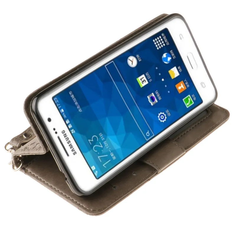 Howanni кленовый лист тиснением кожаный чехол для Samsung Galaxy Grand Prime g530f 5.0 &quotОбложка