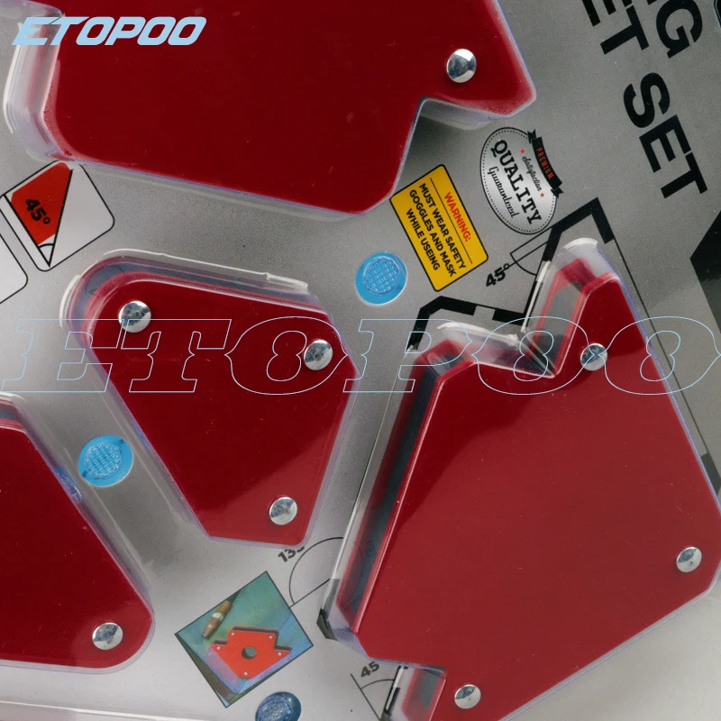 6 шт./компл. сварки треугольник позиционер без переключателя нескольких углов Магнитный фиксированный угол инструмент Аксессуары для сварки и резки