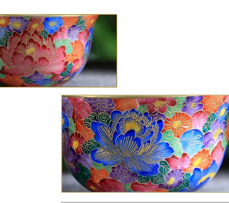 100 мл бутики Цзиндэчжэнь филигранная семейная Роза фарфоровая чайная чашка чайный набор красочный цветок мастер чашка чая, кружка винтажный домашний декор