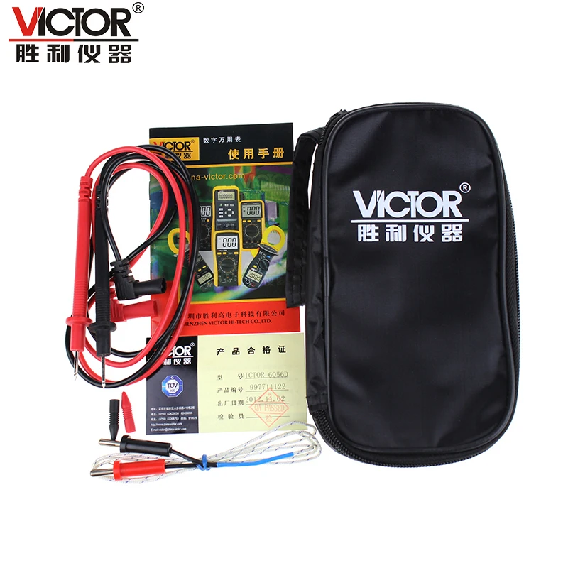 Клещи-мультиметр Victor VC6056D 600 А 32 мм с черной сумкой | Инструменты