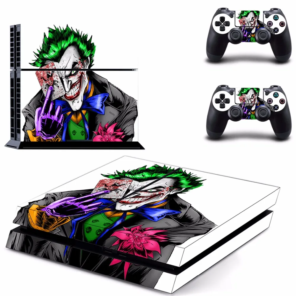 DC Joker VS Batman наклейка для PS4 наклейка для sony playstation 4 консоль и 2 контроллера наклейка для PS4 виниловая наклейка