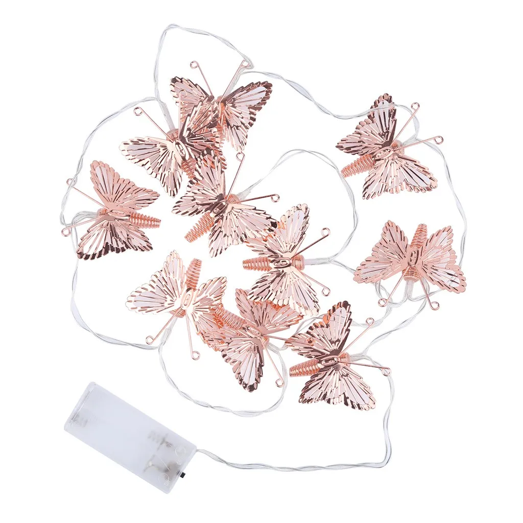 Гирлянда бабочка подвесное дерево украшение для праздника теплый белый или