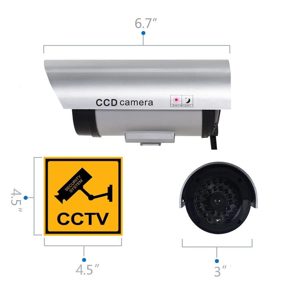 Поддельные камеры Открытый пустышки cctv безопасности Wi-Fi камера w/мигающий