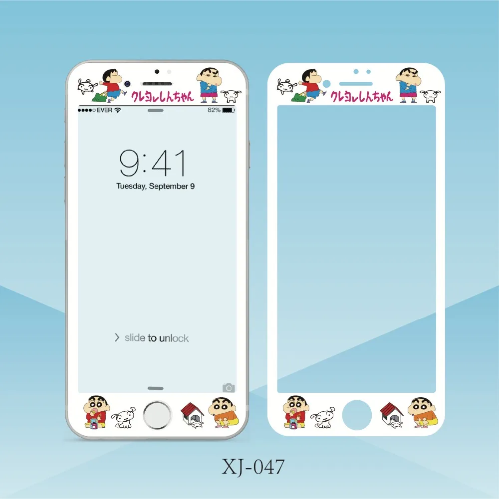 Симпатичные Crayon Shin-chan цвет Закаленное стекло пленка для iPhone 6 6S Plus стекло пленка для iPhone 7 8 плюс экран протектор полное покрытие