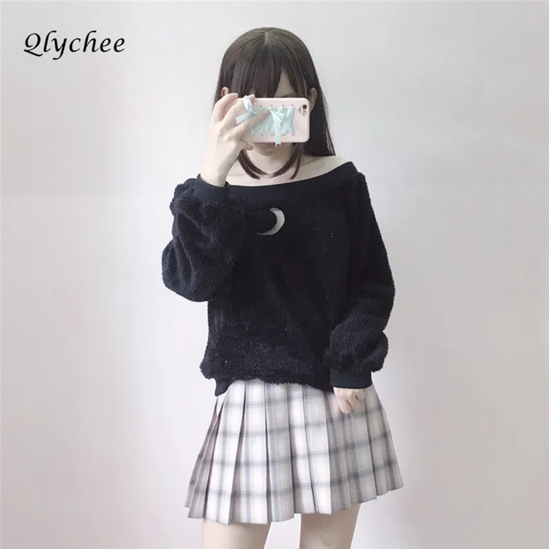 Qlychee Сексуальная Слэш средства ухода за кожей Шеи Moon выдалбливают для женщин