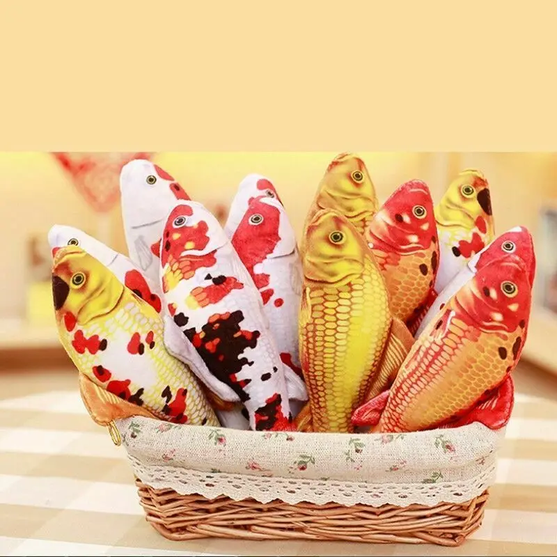 2019 забавная искусственная мята кошачья рыба плюшевая игрушка имитация кошек