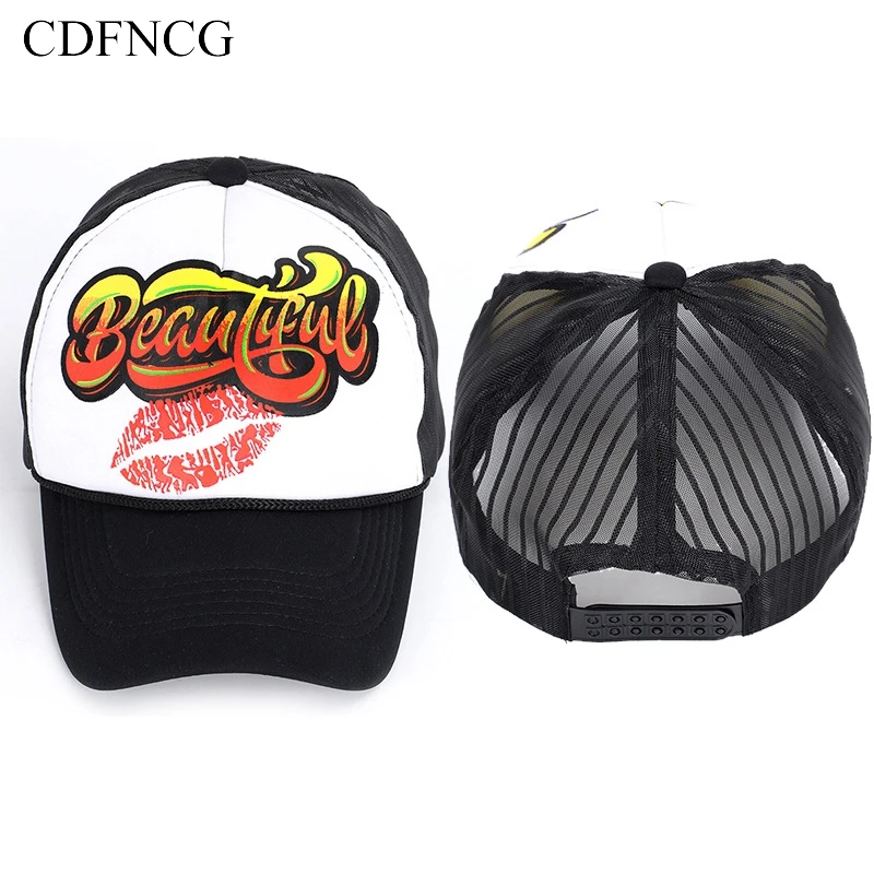 CDFNCG 2019 летняя дышащая бейсболка с поп принтом Hawaii Beauty уличная туристическая