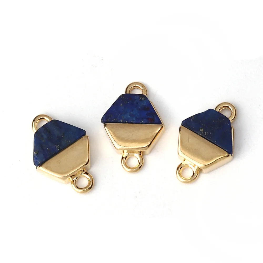 Соединители DoreenBeads из меди и смолы шестиугольные аксессуары для ювелирных