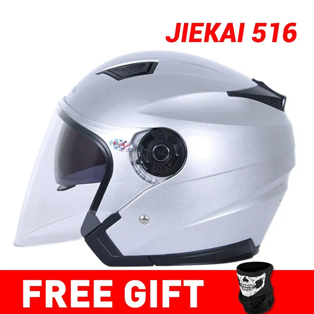 JK516-Silver Распродажа, HEROBIKER мотоциклетный шлем, мотоциклетный шлем, мотоциклетный шлем для мотокросса, мотоциклетный шлем для 3/4 лица, Cascos Para Moto - Цвет: JK516-Silver