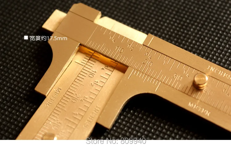 Латунный штангенциркуль манометр скользящий драгоценный камень инструмент для