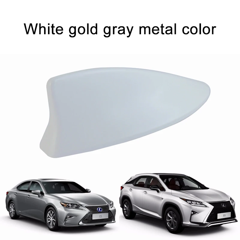 Platinum Gray QHCP Акула декоративный плавник акулы антенна радио fm-сигнал украшения для Lexus ES200 250 300h RX300 200t 450h автомобильные аксессуары - Цвет: Platinum Gray