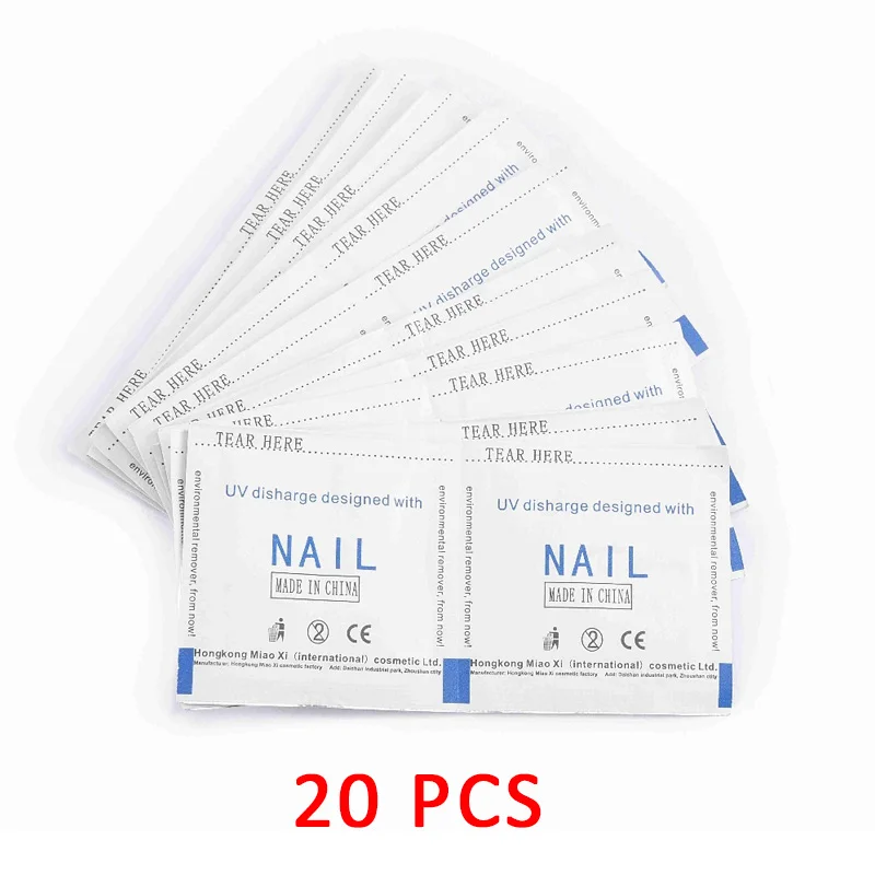20PCS ROSALIND обезжириватель для ногтей Гель-лак для удаления безворсовых салфеток салфетки для маникюра очищающее средство для ногтей Впитывающее средство для ногтей УФ Ge - Цвет: 20PCS