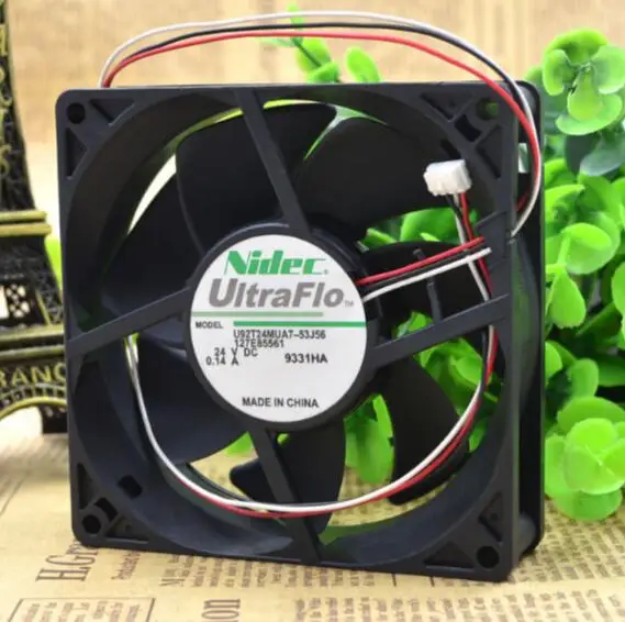 Настоящий NIDEC U92T24MUA7 53J56 90*90*25 24V 0.14A 9 см трехлинейный вентилятор преобразователя