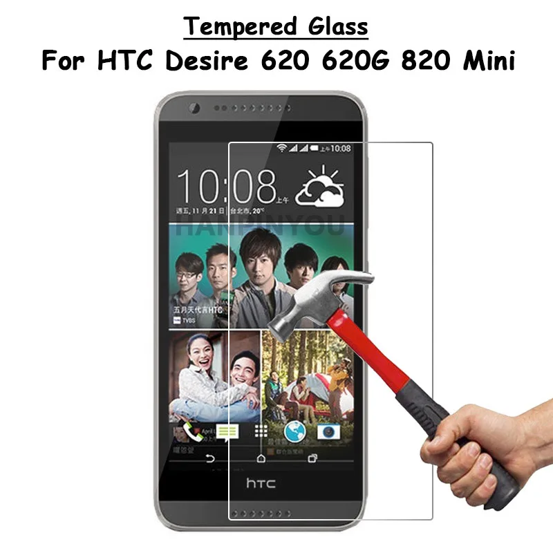 Для HTC Desire 620 620G 820 Mini прозрачная защитная пленка из закаленного стекла