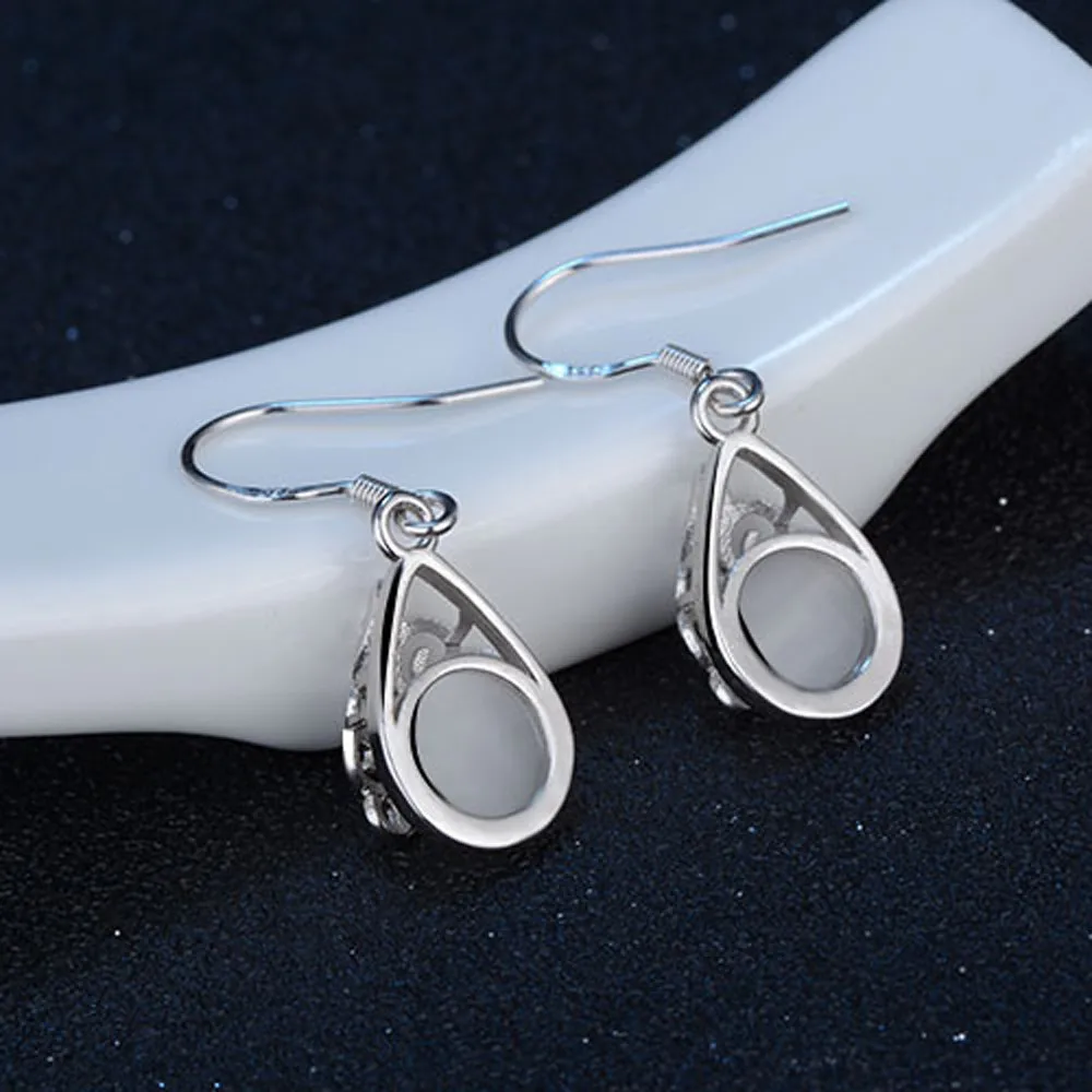 Стильные ювелирные изделия 1 пара Женские Серьги кошачий глаз стиль любовь