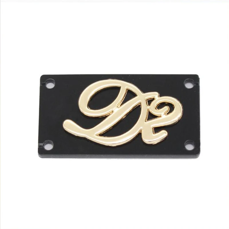 

custom 1.8*3.3cm gold logo metal labels brand labels for bags custom labels clothing zinc alloy cot rusty labels design