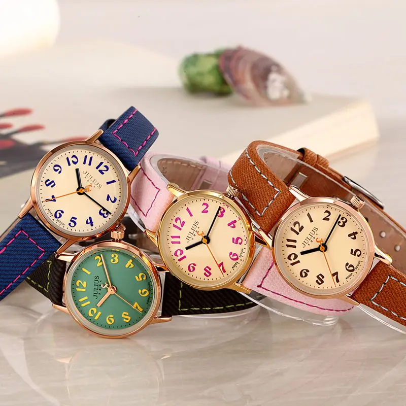 

Julius Women's Watch Japan Quartz Modern Classic Fashion Hours Dress Simple Retro Leather Girl Birthday Valentine Gift No Box