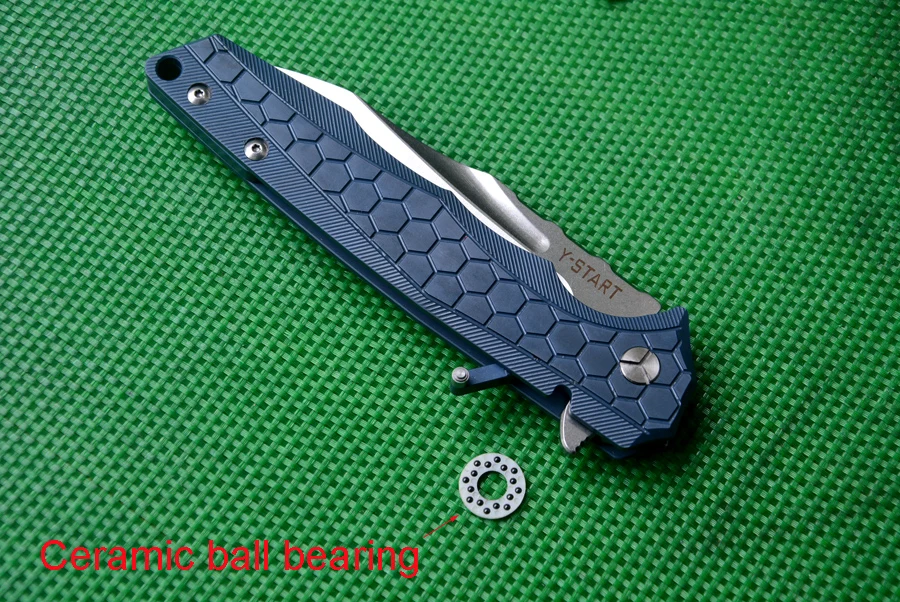 Y-START нож,, мемориальный нож Кубка мира, LK5018, складные ножи с лезвием VG10, керамический шариковый подшипник, шайба, ручка TC4