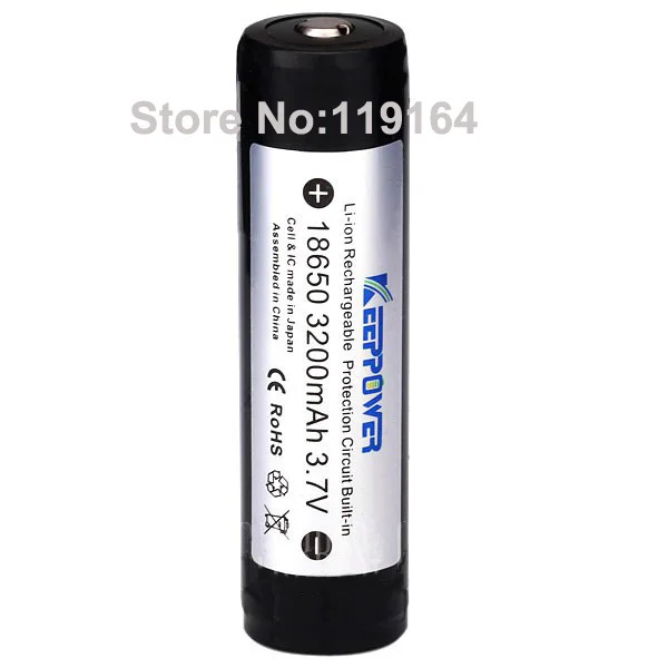 Бесплатная Доставка! Оригинальный литий-ионный аккумулятор Keeppower 4 шт./лот 3 7 в 18650