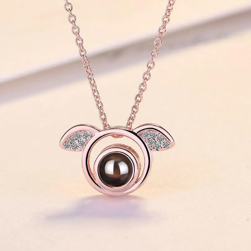 100 языковое женское ожерелье из искусственного циркония трендовая бижутерия SAN119