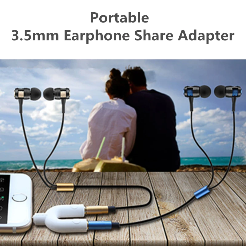 U3 3 сегментный адаптер для наушников 5 мм аудио разъем Aux 2 пар и акустики