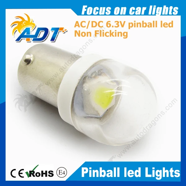 200 шт. #44 #47 Ba9s Bayonet 6 3 V AC/DC 5050SMD прозрачный круглый колпачок супер яркий не щелкающий