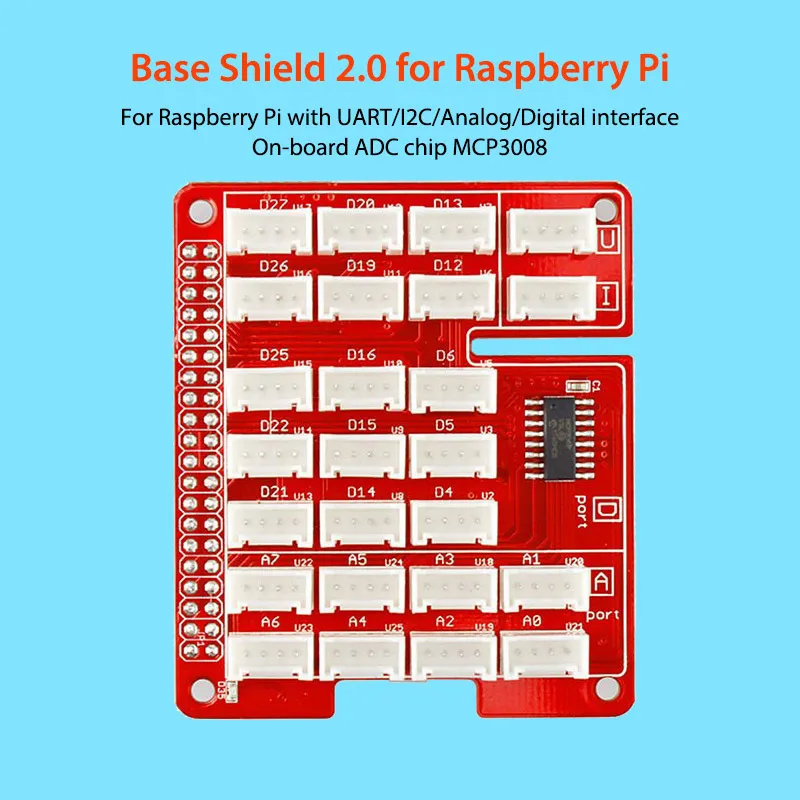Uart/i2c/analog/digital Interface On-board Adc Chip Mcp3008 Diy Kit