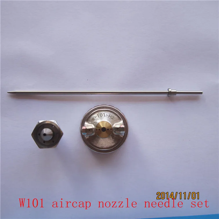 Ручной пистолет-распылитель W-71 W-77 W-101 W-200 Насадка Набор игл, различные насадки таблицу размеров, чтобы выбрать, W71 W77 W101 W200 запчасти