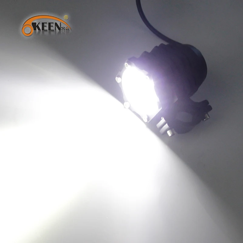 

OKEEN 2x 120W Motorcycle LED Headlight Spotlights High Low Beam Flash Light LED Bicycle Lamp Accessories Car Work Light Fog Lamp