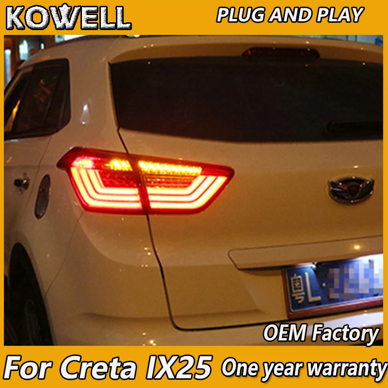 KOWELL стайлинга автомобилей для Hyundai ix25 2014 2017 задних сигнальных огней Creta задние