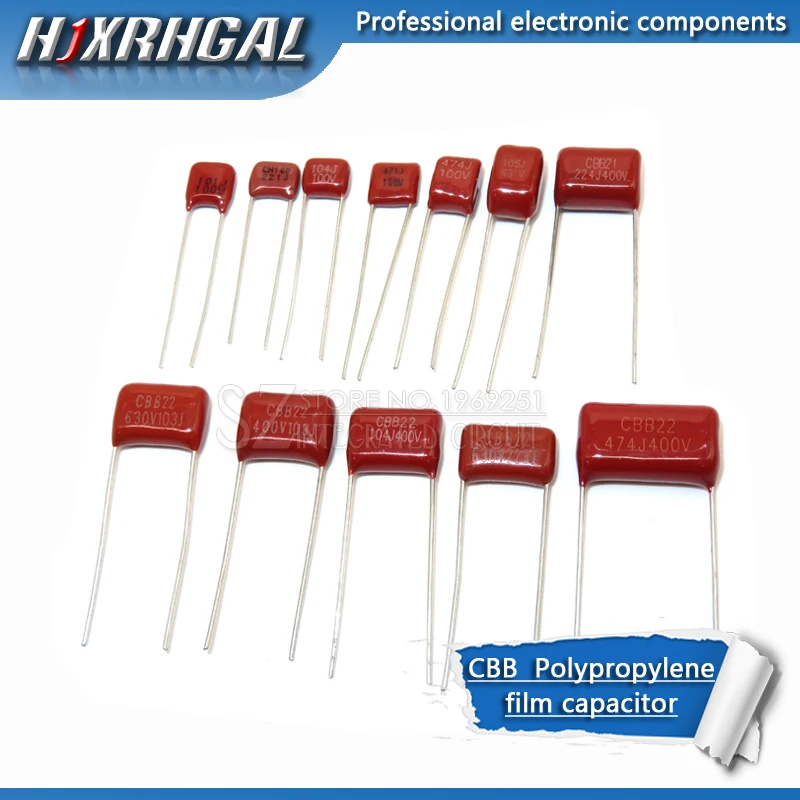 Полипропиленовый пленочный конденсатор hjxrhgal 10 шт. 100V471J 100V474J 2000V104J 250V105J 400V224J 450V225J