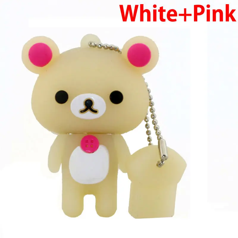 Прекрасный накопитель Rilakkuma Медведь стиль USB флешка memory stick U диск 4ГБ 8ГБ 16ГБ 32ГБ 64ГБ 128 ГБ